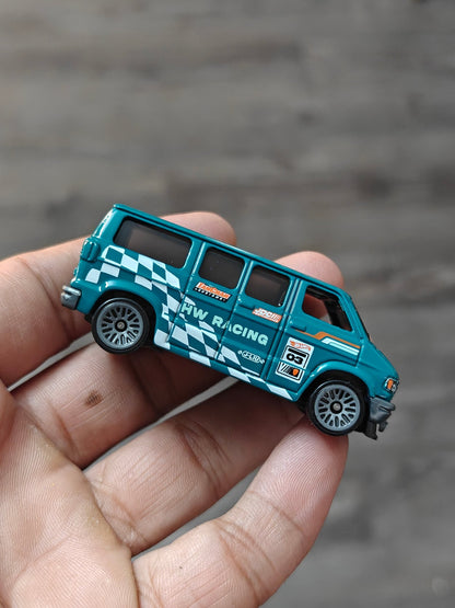 Hot Wheels Dodge Van - Teal (Uncarded - New) - Kinder Logs