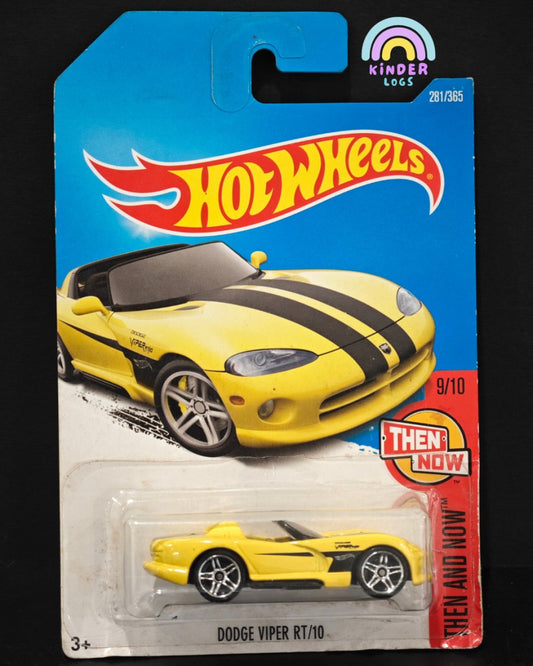 Hot Wheels Dodge Viper RT - 10 (Exclusive Yellow Car) - Kinder Logs