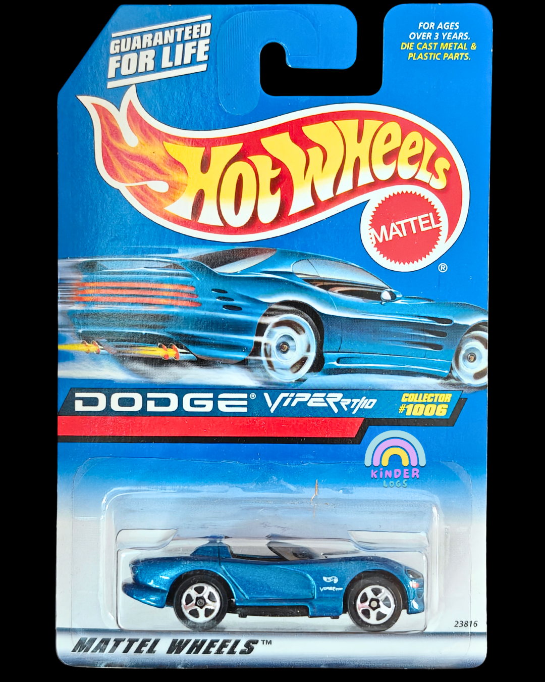 Hot Wheels Dodge Viper RT/10 - Collector 1006 (Imported) - Kinder Logs