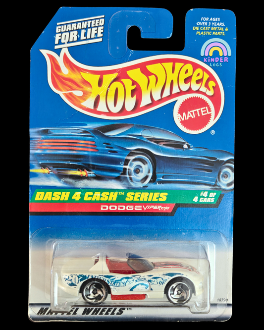 Hot Wheels Dodge Viper RT/10 - Dash 4 Cash Series (Imported) - Kinder Logs