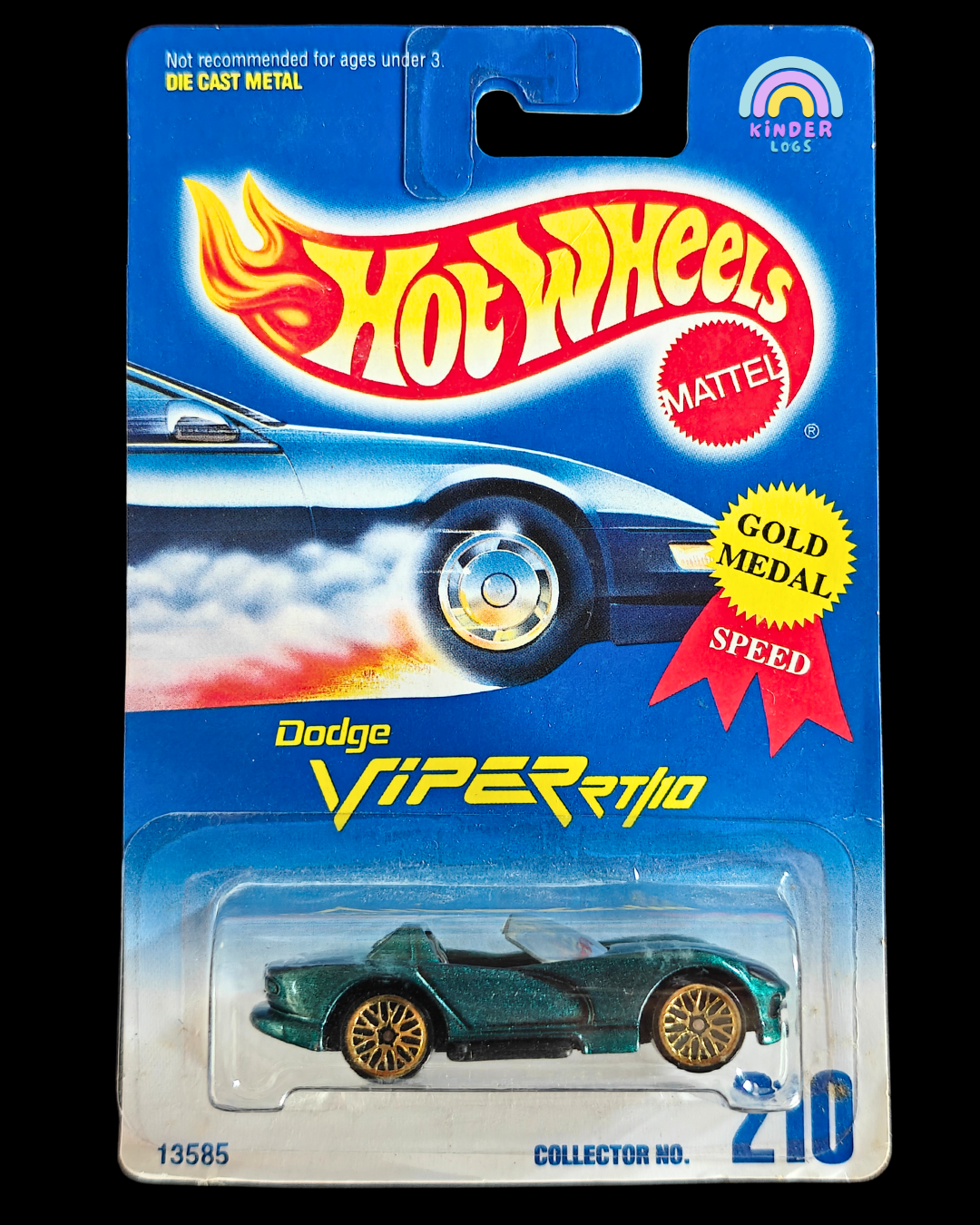 Hot Wheels Dodge Viper RT/10 - Gold Medal Speed (Imported) - Kinder Logs