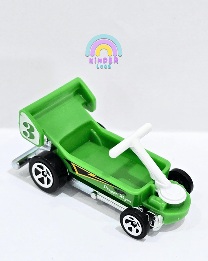 Hot Wheels Draggin' Wagon - Green (Uncarded) - Kinder Logs