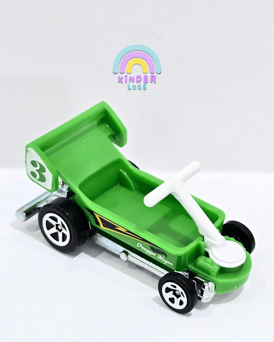 Hot Wheels Draggin' Wagon - Green (Uncarded) - Kinder Logs