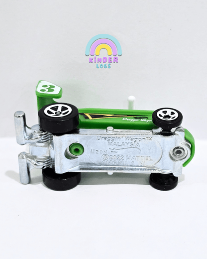 Hot Wheels Draggin' Wagon - Green (Uncarded) - Kinder Logs