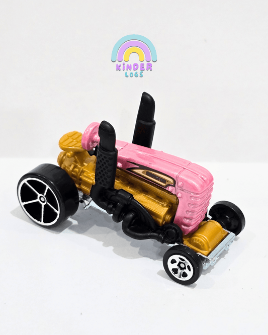 Hot Wheels Dragtor - The Pink Tractor (Uncarded) - Kinder Logs
