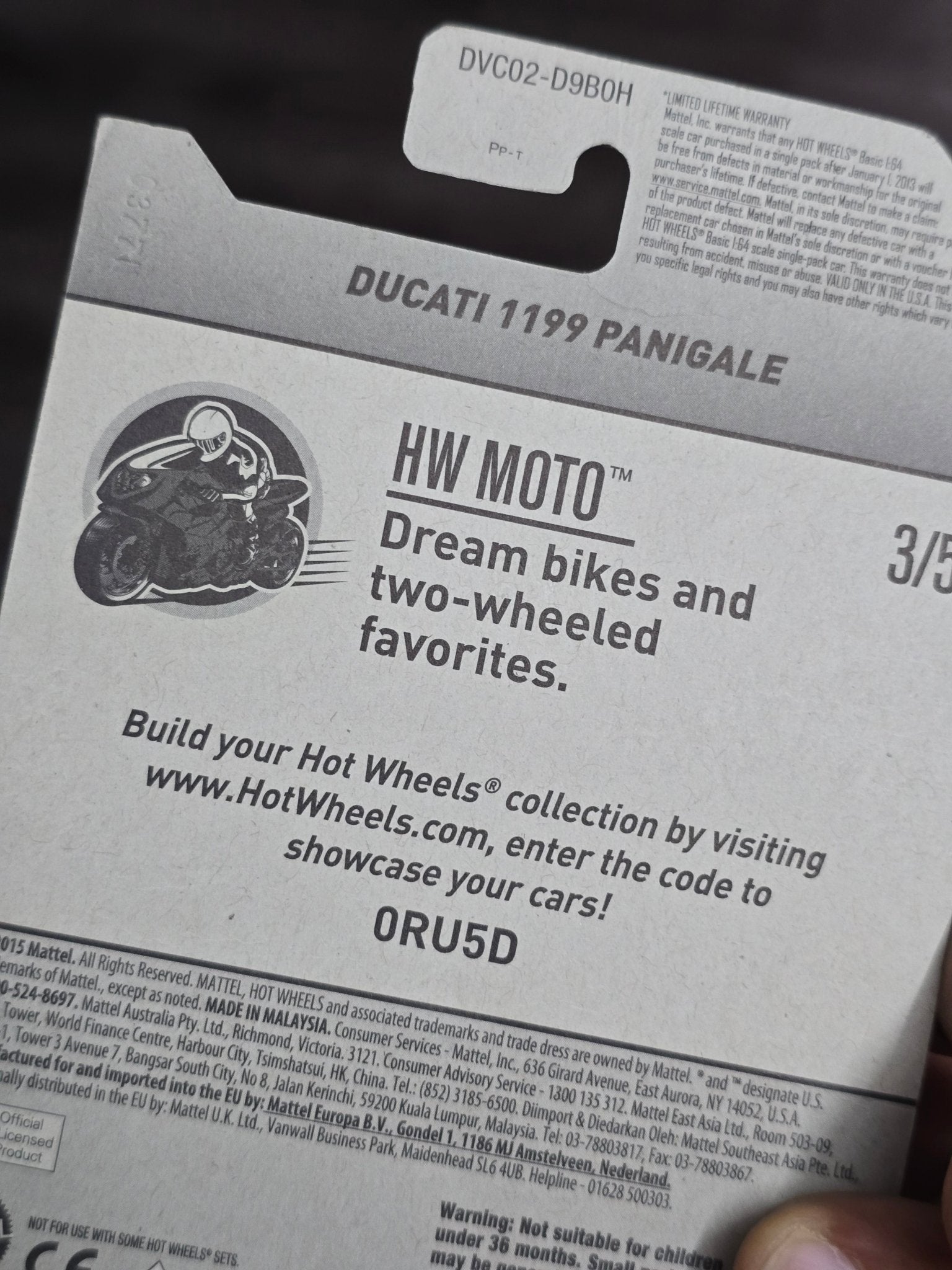 Hot Wheels Ducati 1199 Panigale - Rare Find (Imported) - Kinder Logs