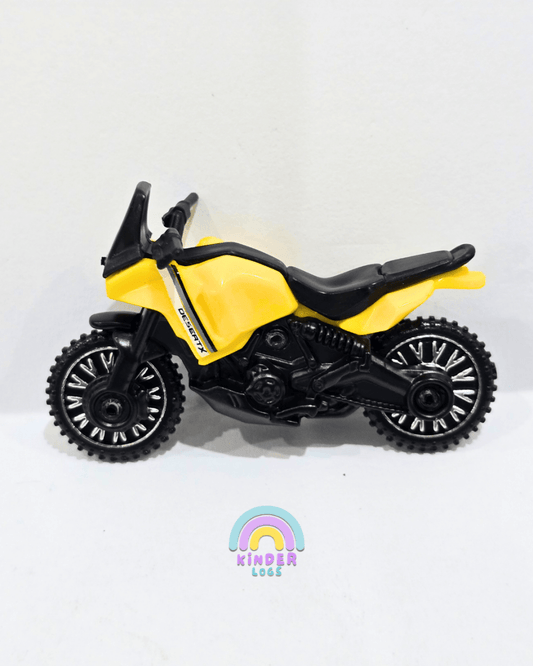 Hot Wheels Ducati Desert X - Yellow (Uncarded) - Kinder Logs