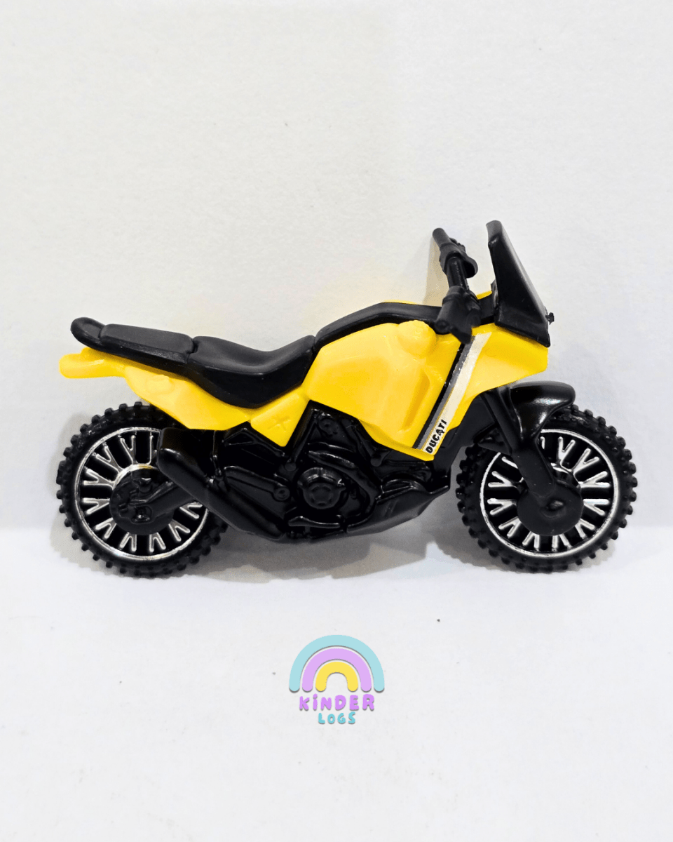 Hot Wheels Ducati Desert X - Yellow (Uncarded) - Kinder Logs