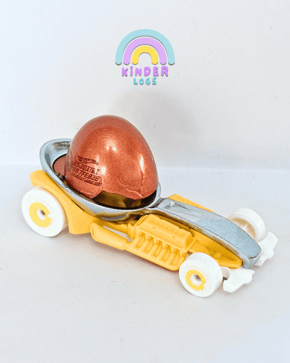 Hot Wheels Eggshell Racer - Yellow (Uncarded - New) - Kinder Logs