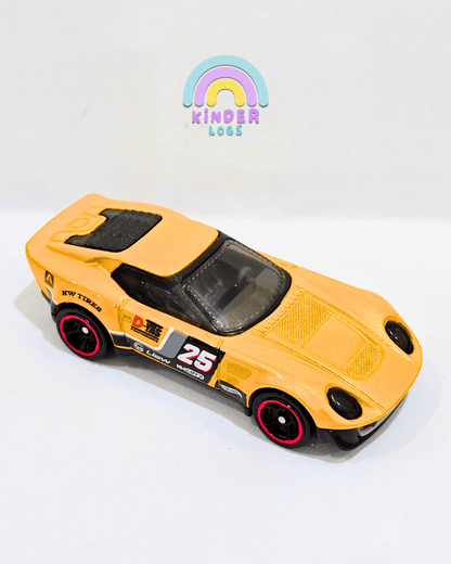 Hot Wheels El Segundo Coupe - Orangish Yellow (Uncarded) - Kinder Logs