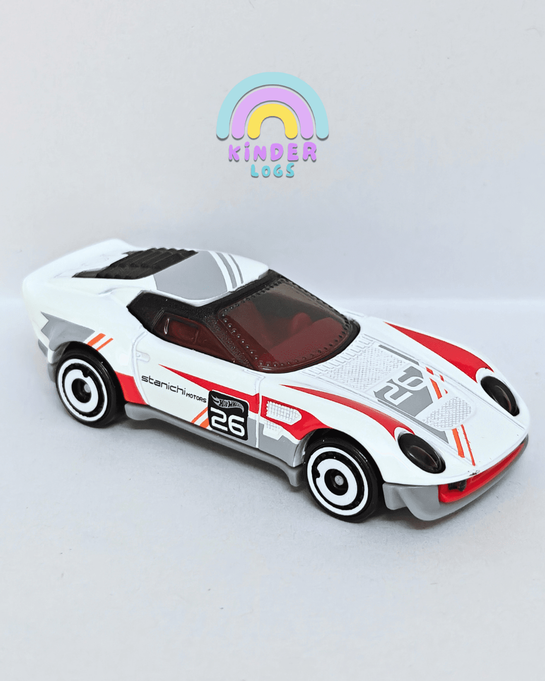 Hot Wheels El Segundo Coupe - White (Uncarded - New) - Kinder Logs