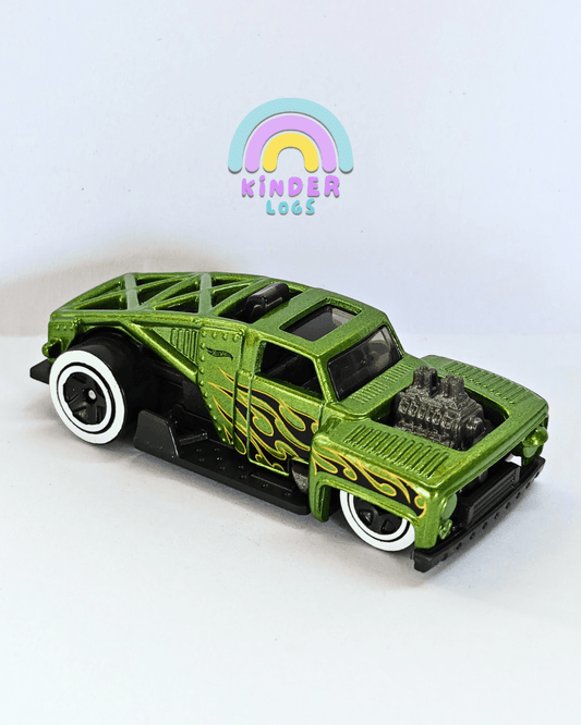 Hot Wheels Erikenstein Rod - Green (Uncarded - New) - Kinder Logs
