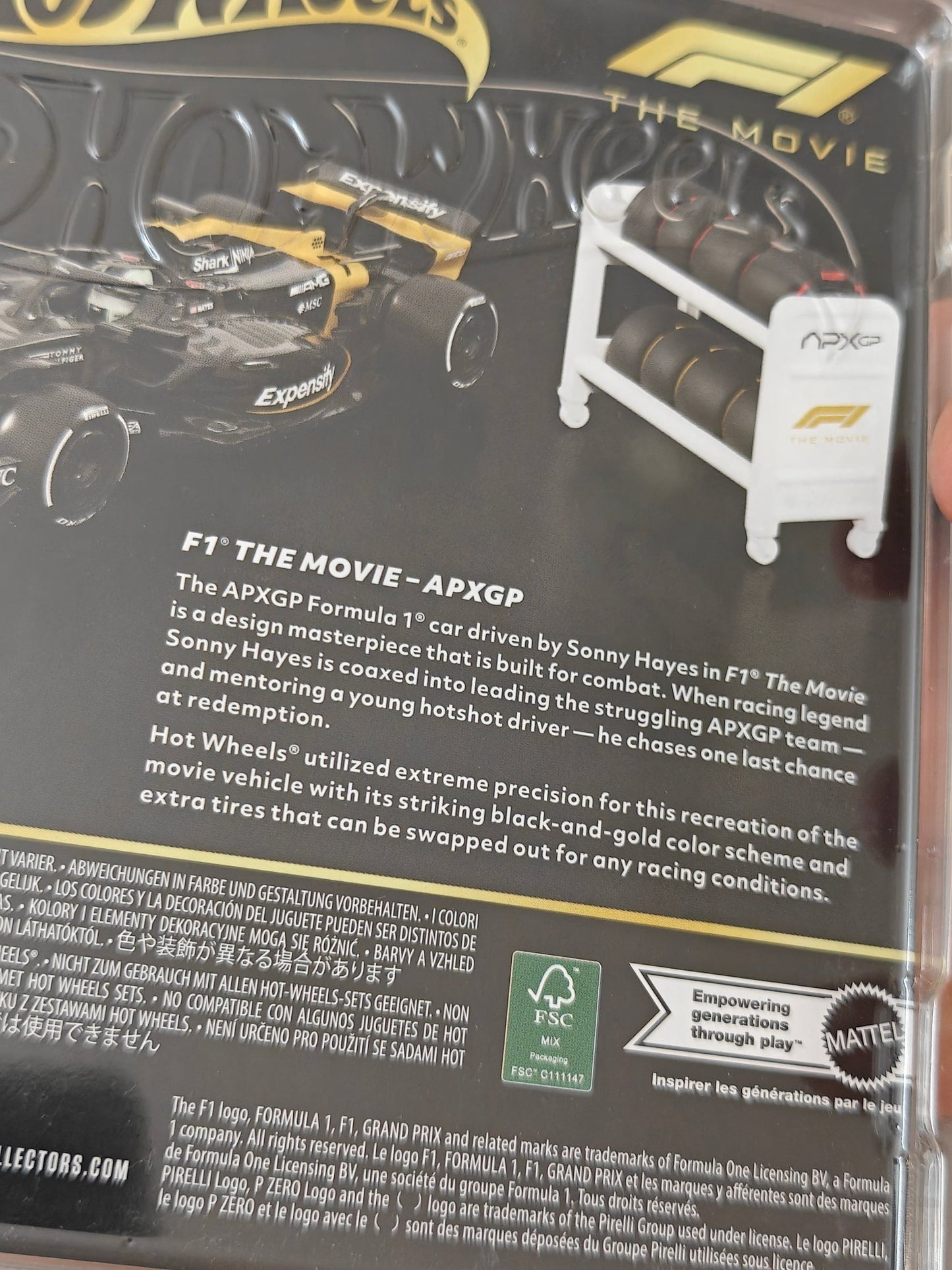 Hot Wheels F1 APXGP Movie Car (Imported) - Kinder Logs
