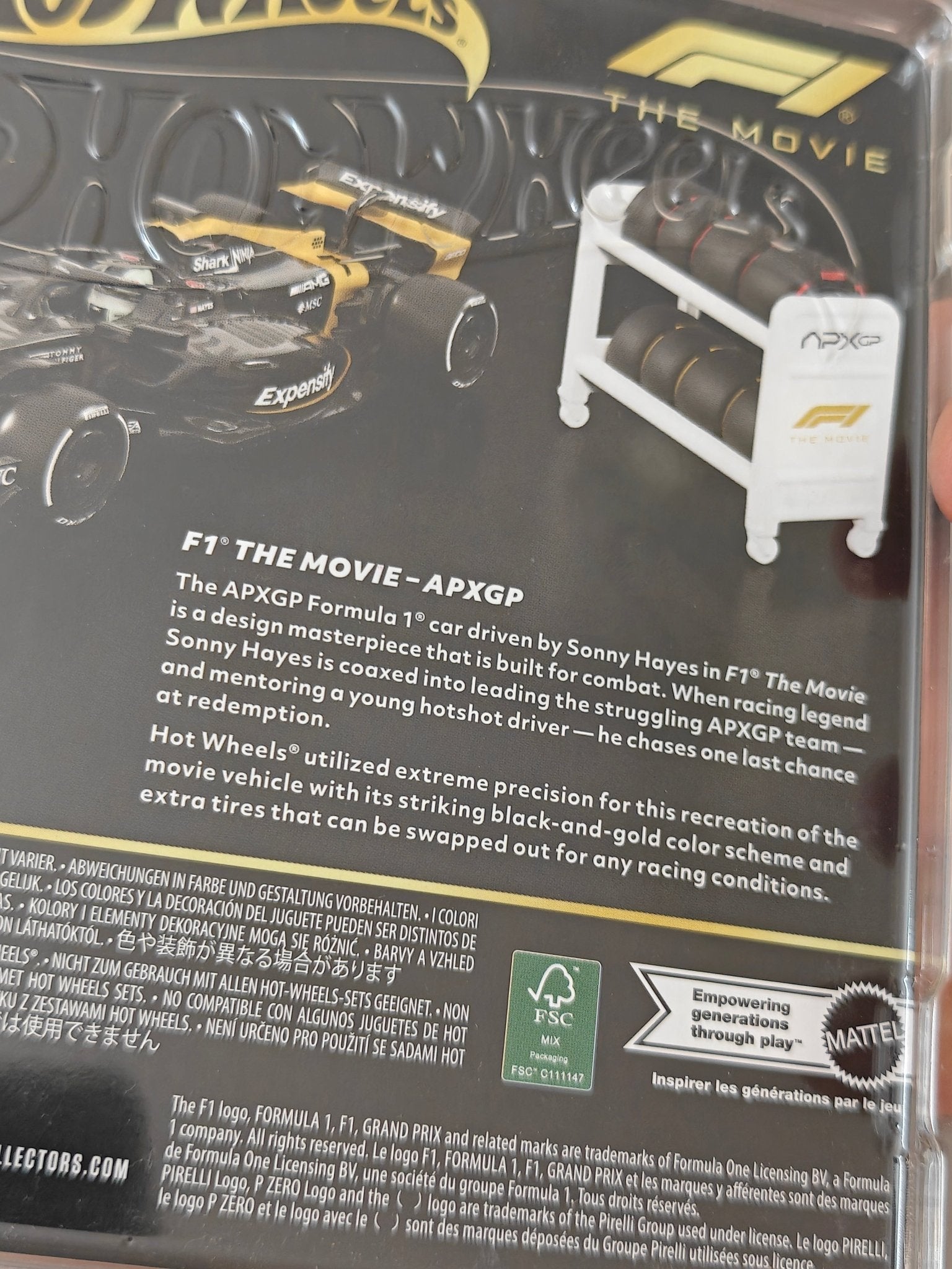 Hot Wheels F1 APXGP Movie Car (Imported) - Kinder Logs