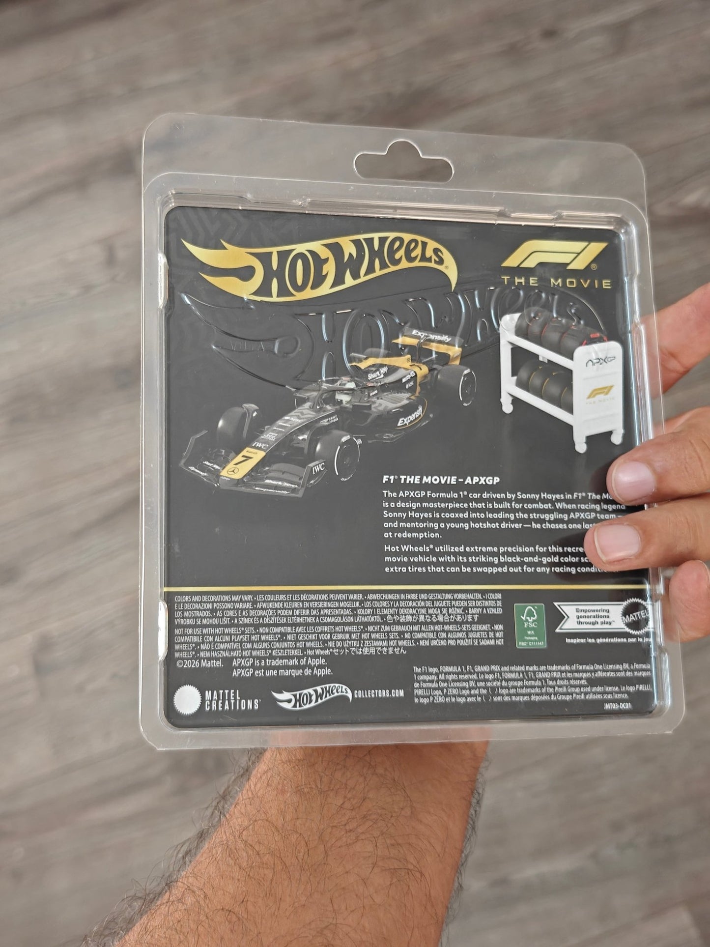 Hot Wheels F1 APXGP Movie Car (Imported) - Kinder Logs