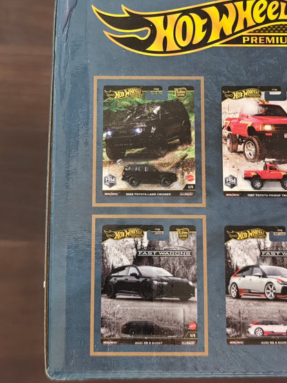 Hot Wheels Factory Set With 0/5 CHASE Audi RS6 Avant & Toyota Land Cruiser - Kinder Logs