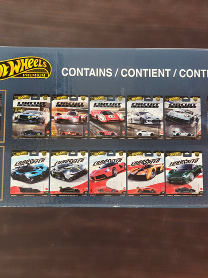Hot Wheels Factory Set With 0/5 CHASE Ferrari 499p & Bugatti Bolide - Kinder Logs