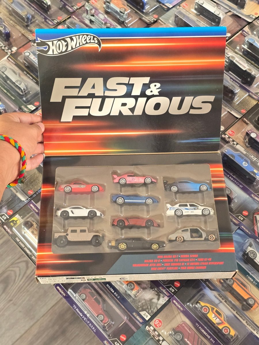 Hot Wheels Fast and Furious 10 Cars Pack (Imported) - Kinder Logs