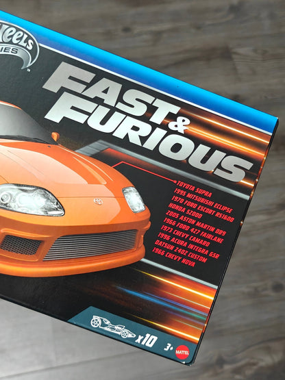 Hot Wheels Fast and Furious 10 Cars Pack (Silver Series - Imported) - Kinder Logs