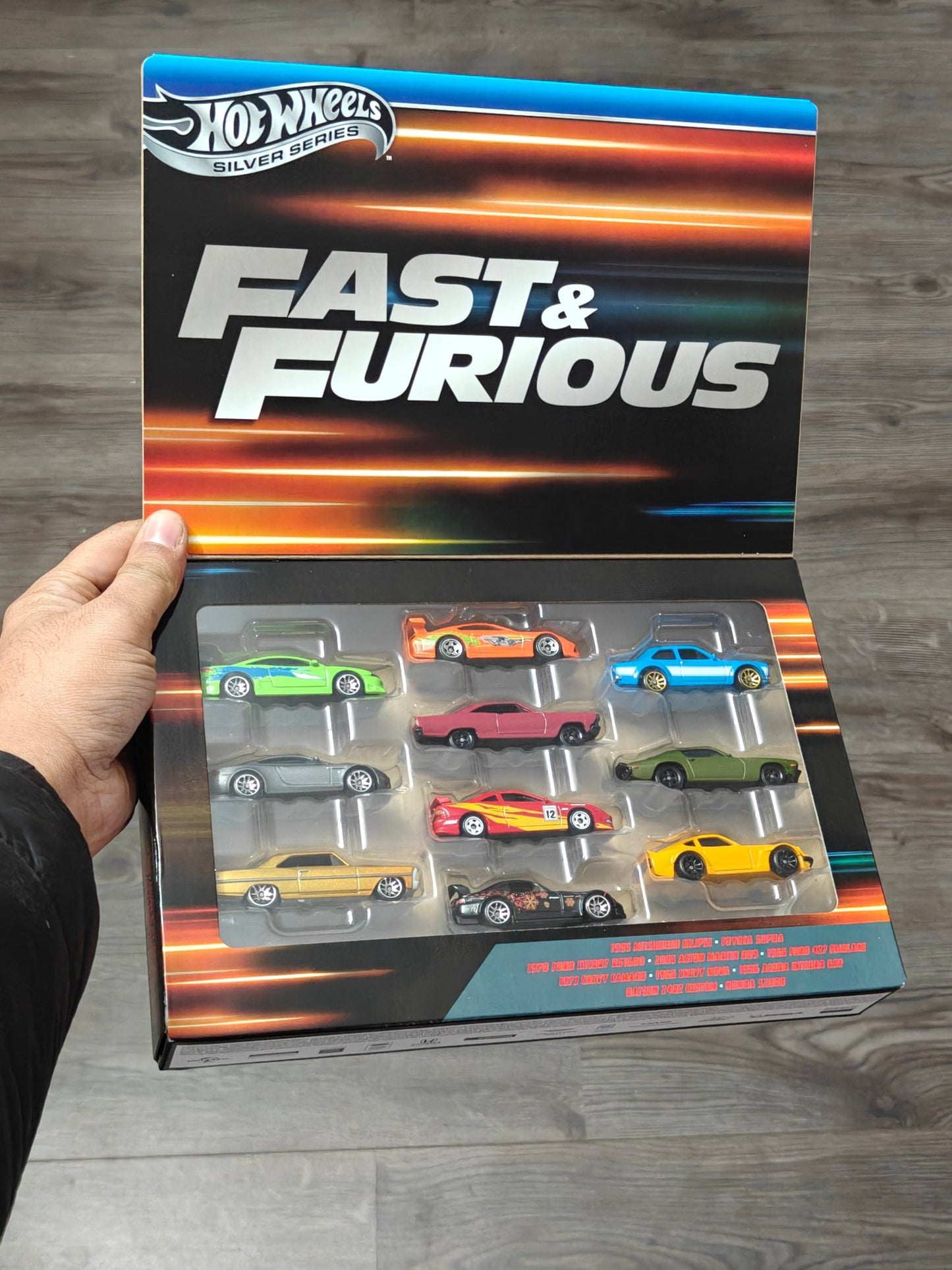 Hot Wheels Fast and Furious 10 Cars Pack (Silver Series - Imported) - Kinder Logs