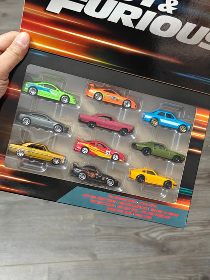 Hot Wheels Fast and Furious 10 Cars Pack (Silver Series - Imported) - Kinder Logs