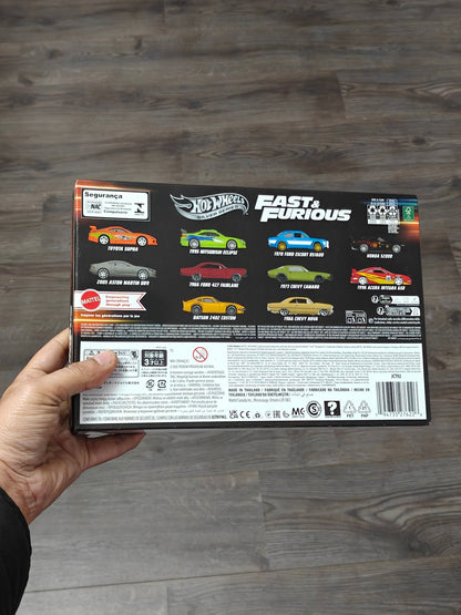 Hot Wheels Fast and Furious 10 Cars Pack (Silver Series - Imported) - Kinder Logs