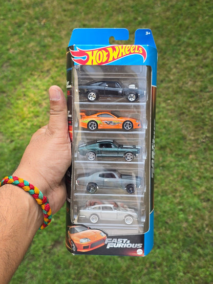Hot Wheels Fast And Furious 5 Cars Pack (2023 Sealed Box) - Kinder Logs