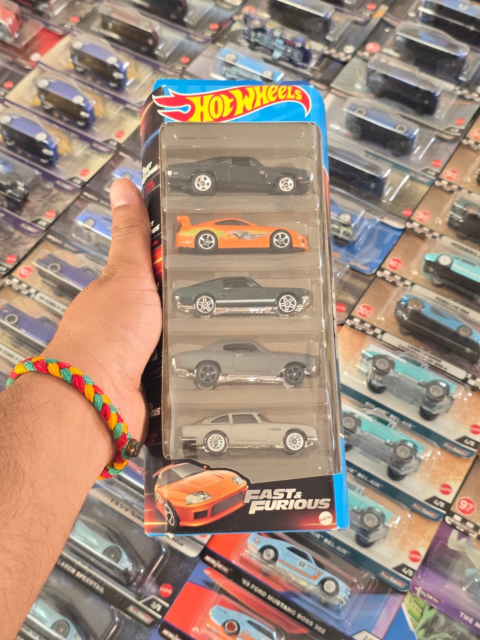 Hot Wheels Fast And Furious 5 Cars Pack (2023 Sealed Box) - Kinder Logs