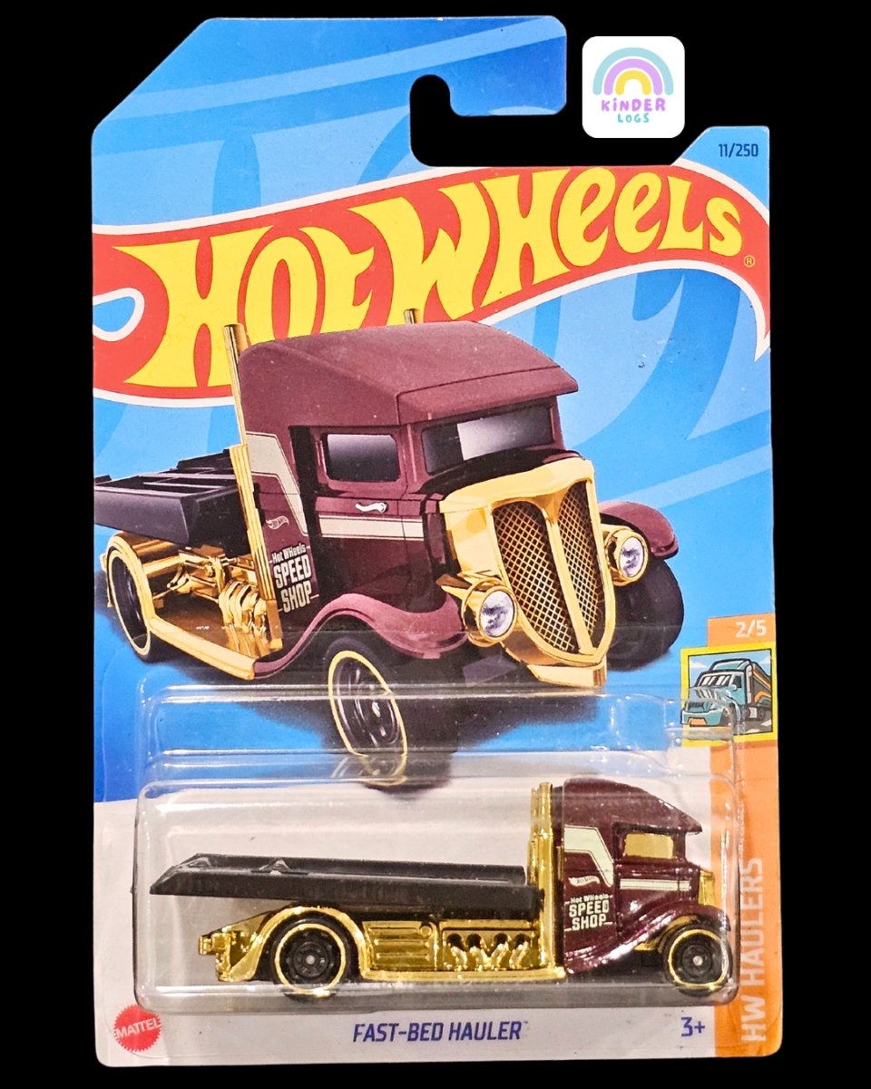 Hot Wheels Fast - Bed Hauler Truck - Kinder Logs