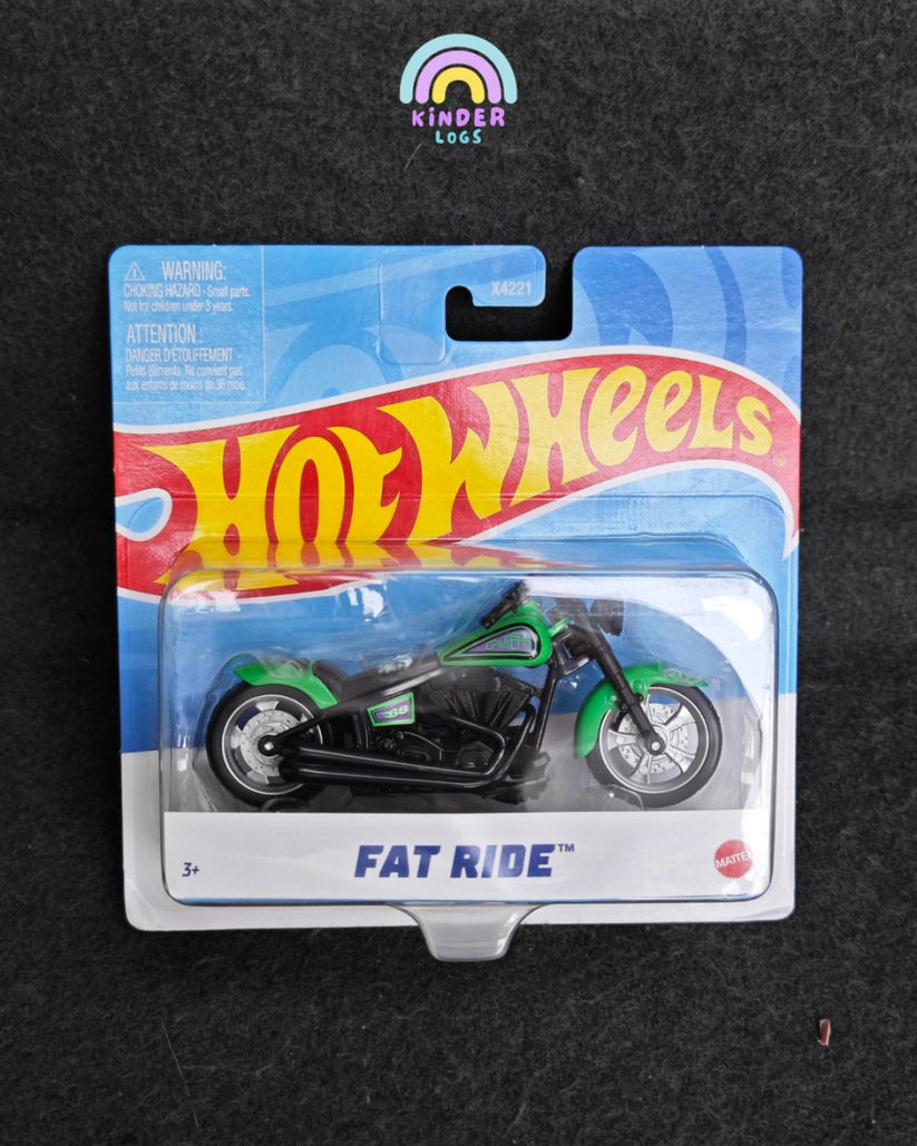 Hot Wheels Fat Ride Motorcycle - Buy At Kinder Logs