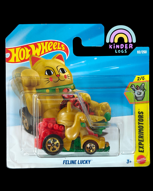 Hot Wheels Feline Lucky - Short Card (Imported) - Kinder Logs