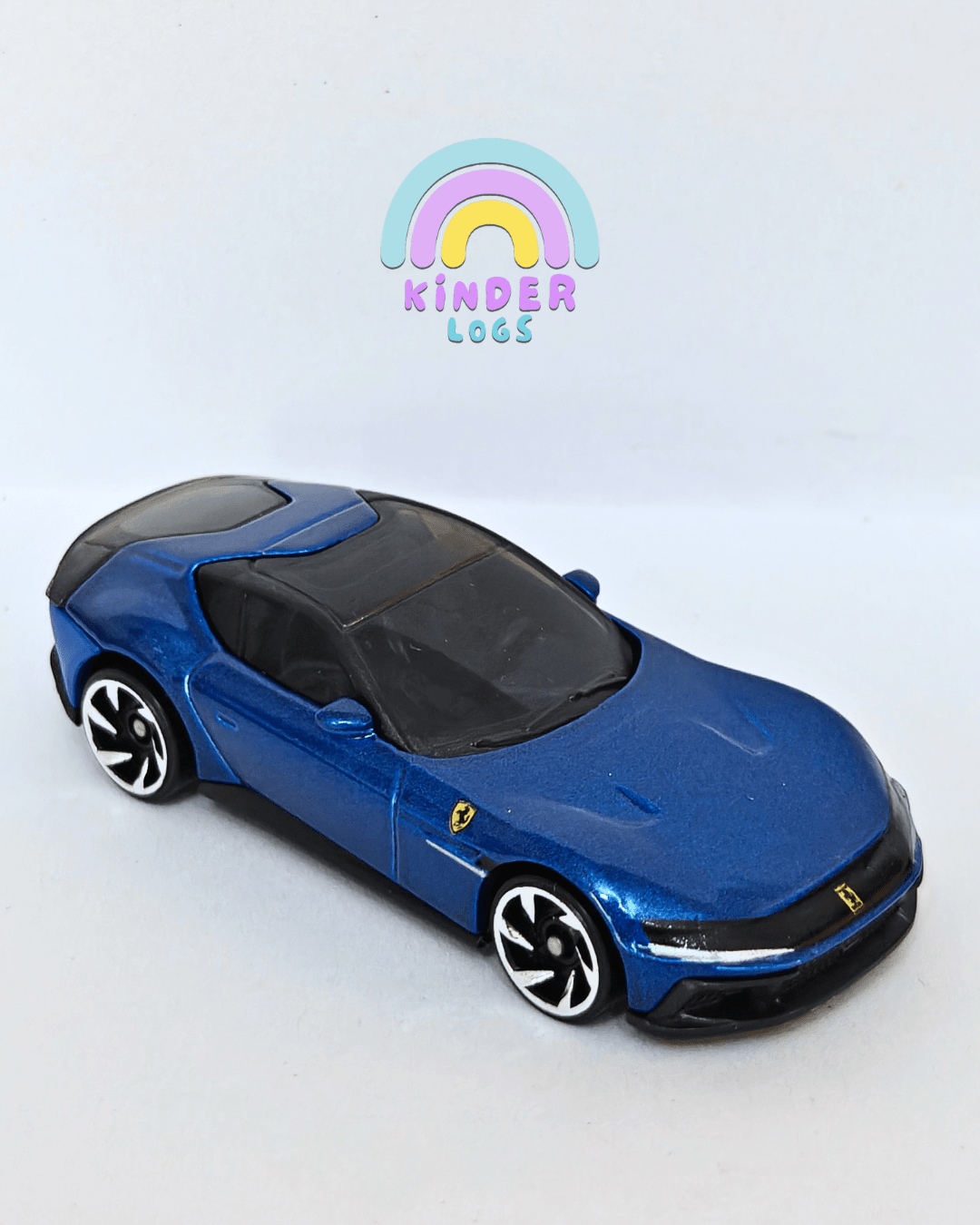 Hot Wheels Ferrari 12Cilindri - Blue (Uncarded - New) - Kinder Logs