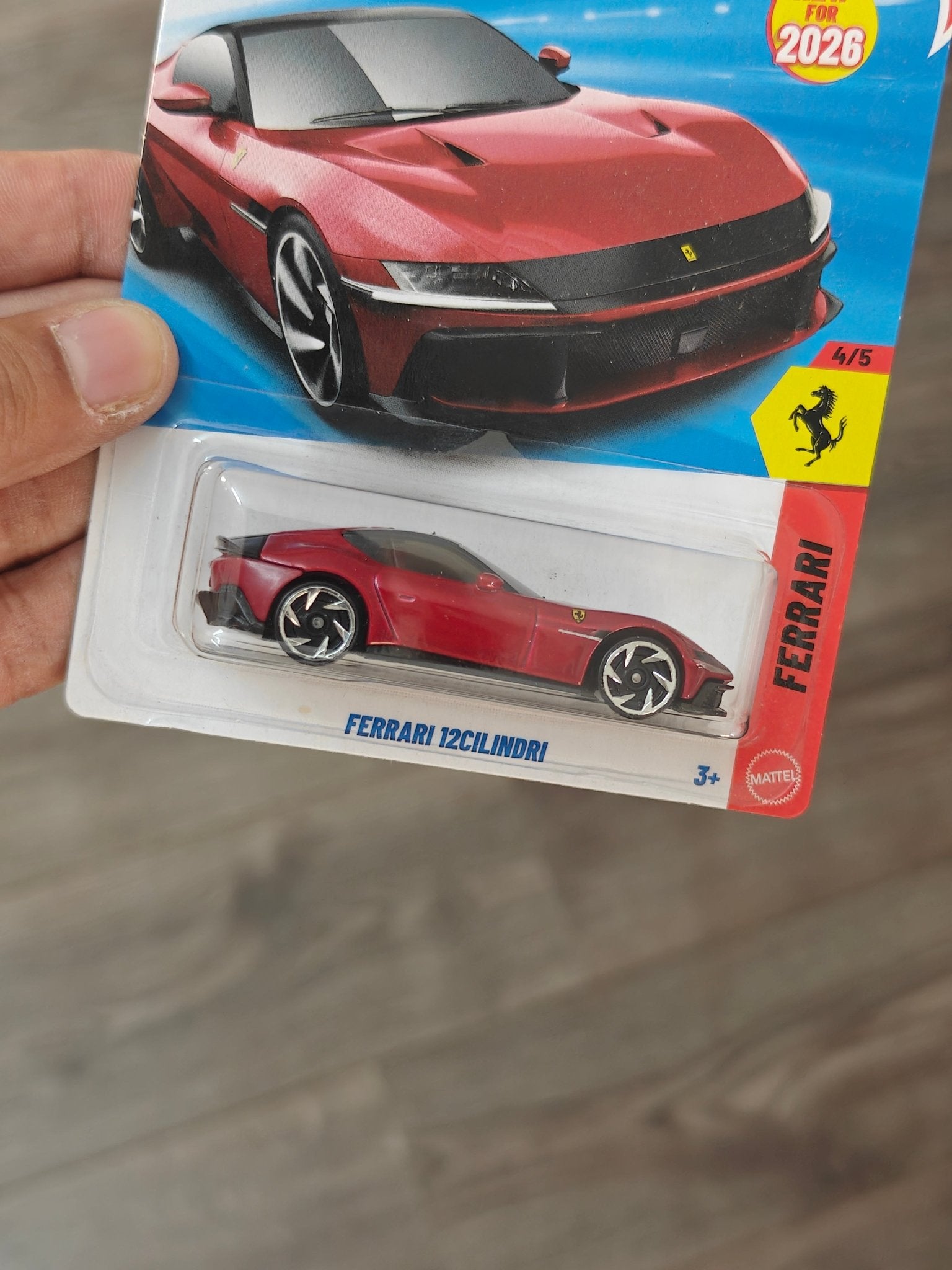 Hot Wheels Ferrari 12Cilindri - Red (Imported - Guaranteed For Life) - Kinder Logs