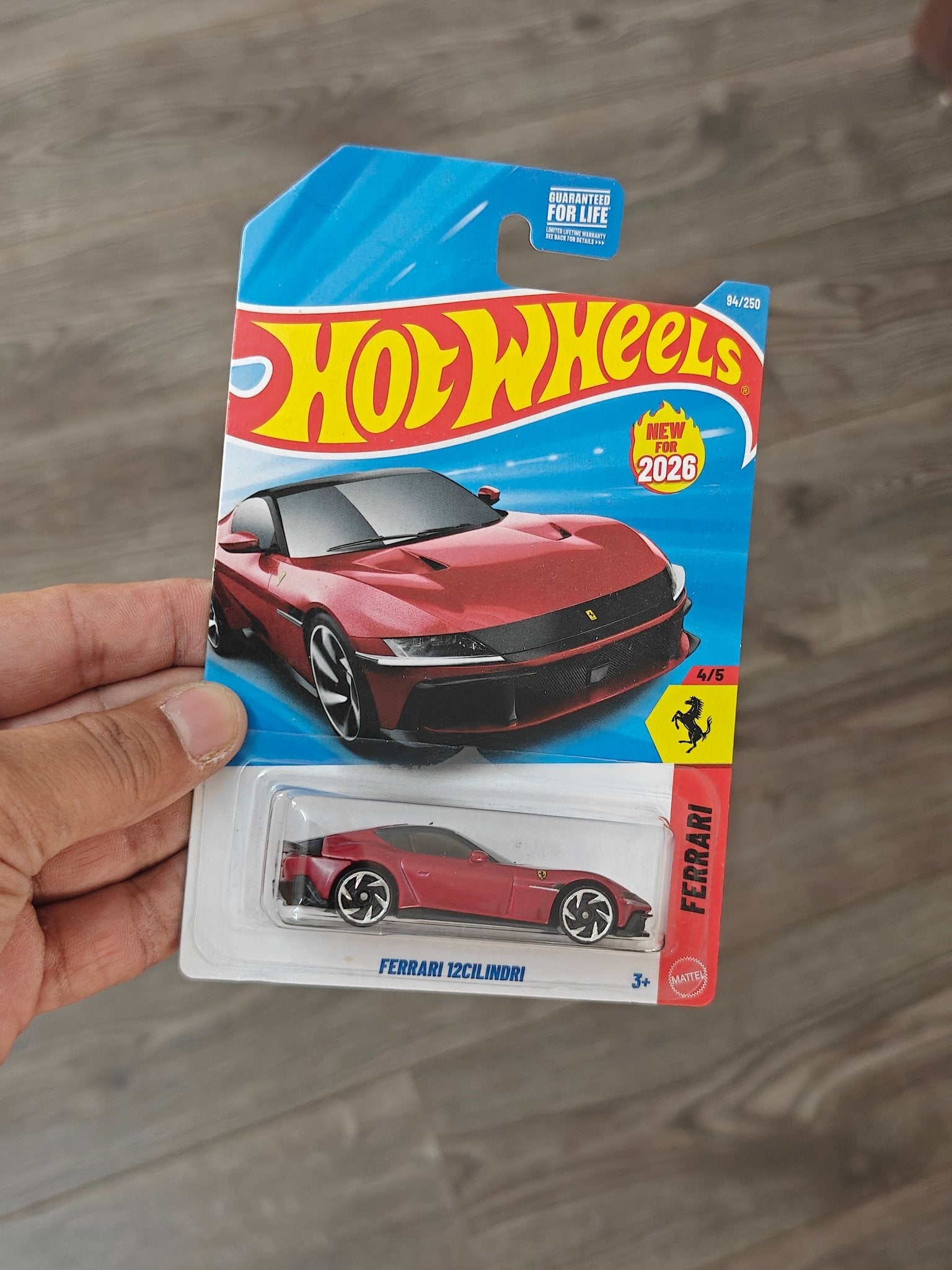 Hot Wheels Ferrari 12Cilindri - Red (Imported - Guaranteed For Life) - Kinder Logs