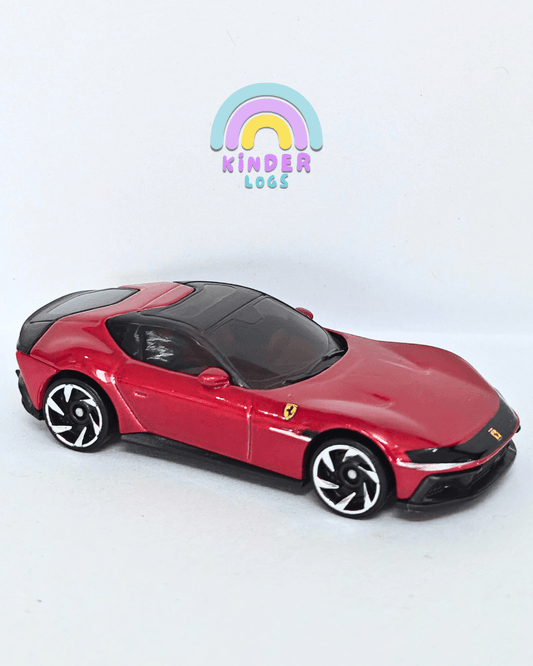 Hot Wheels Ferrari 12Cilindri - Red (Uncarded - New) - Kinder Logs