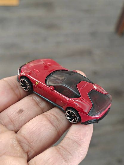 Hot Wheels Ferrari 12Cilindri - Red (Uncarded - New) - Kinder Logs