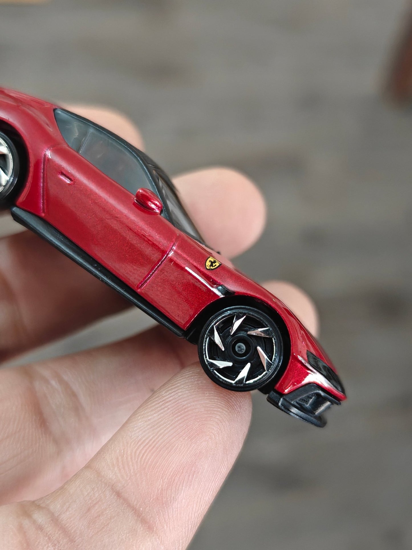 Hot Wheels Ferrari 12Cilindri - Red (Uncarded - New) - Kinder Logs