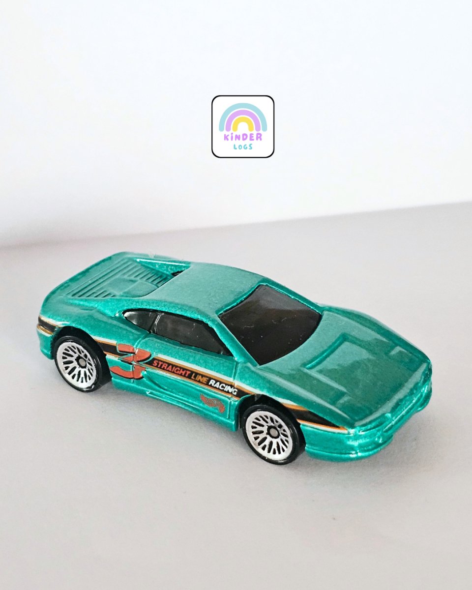 Hot Wheels Ferrari 355 Figure 8 Racer (Uncarded) - Kinder Logs