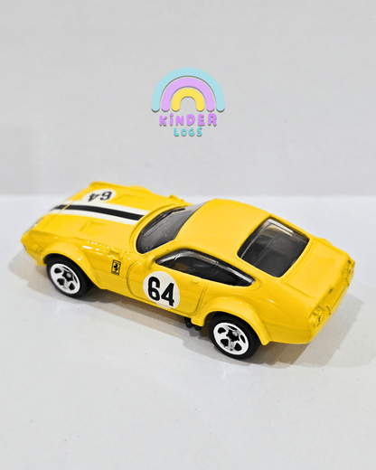 Hot Wheels Ferrari 365 GTB4 Competizione - Yellow (Uncarded - New) - Kinder Logs