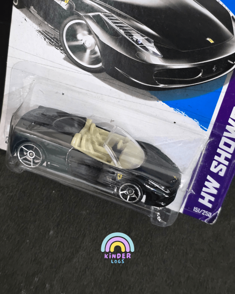 Hot Wheels Ferrari 458 Spider - Black (Imported) - Kinder Logs