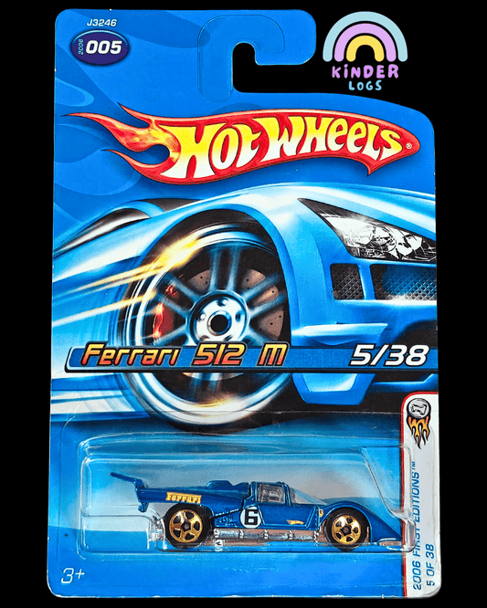 Hot Wheels Ferrari 512 M - Collector No. 005 - Kinder Logs