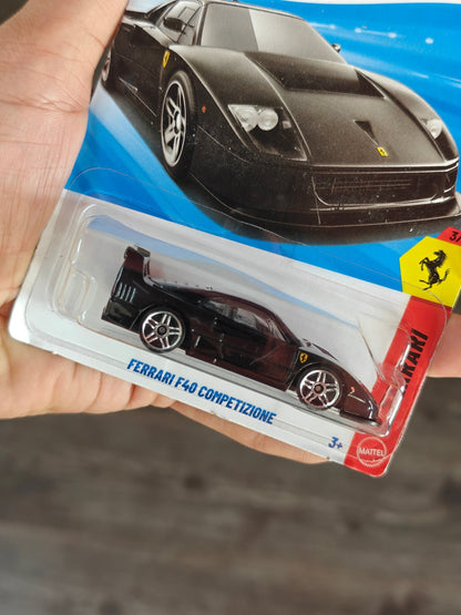 Hot Wheels Ferrari F40 Competizione - Black (Imported) - Kinder Logs