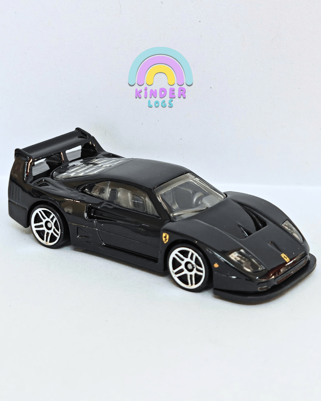 Hot Wheels Ferrari F40 Competizione - Black (Uncarded - New) - Kinder Logs