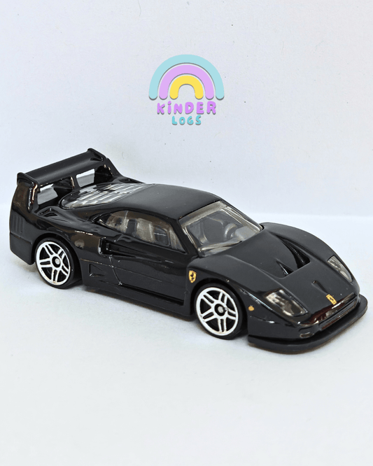 Hot Wheels Ferrari F40 Competizione - Black (Uncarded - New) - Kinder Logs