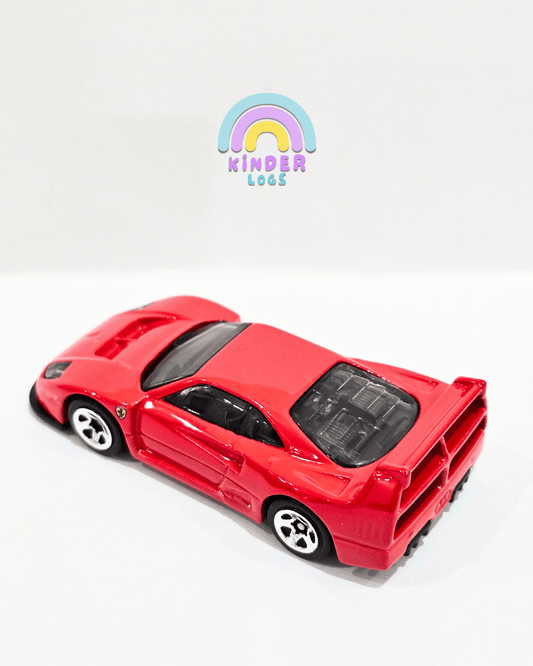 Hot Wheels Ferrari F40 Competizione - Red (Uncarded) - Kinder Logs