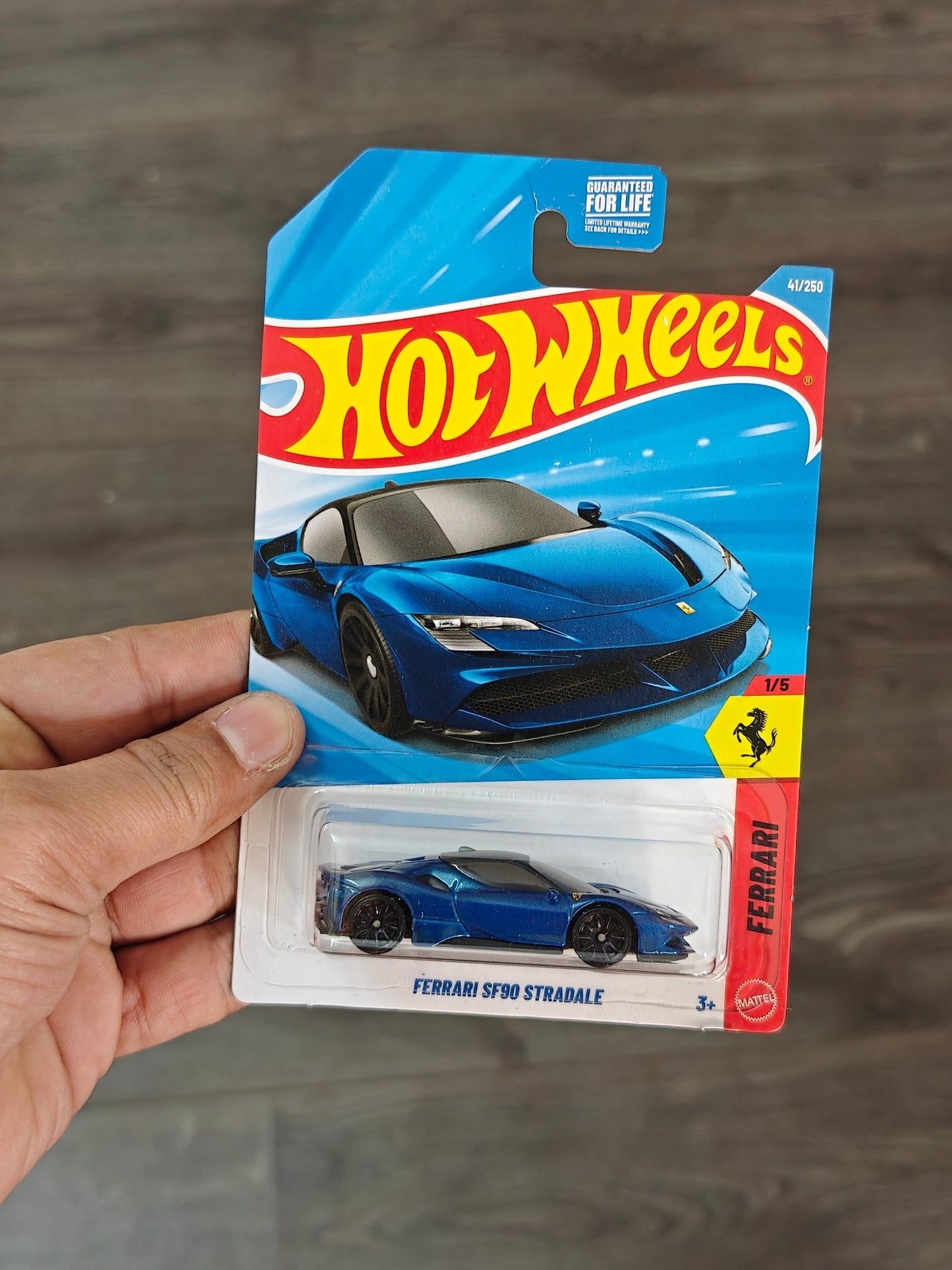 Hot Wheels Ferrari SF90 Stradale - Blue (Imported) - Kinder Logs