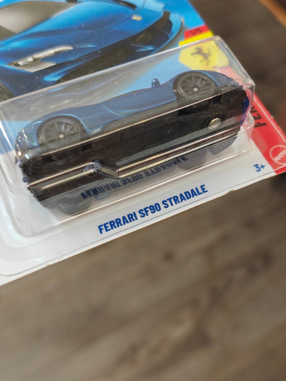 Hot Wheels Ferrari SF90 Stradale - Blue (Imported) - Kinder Logs