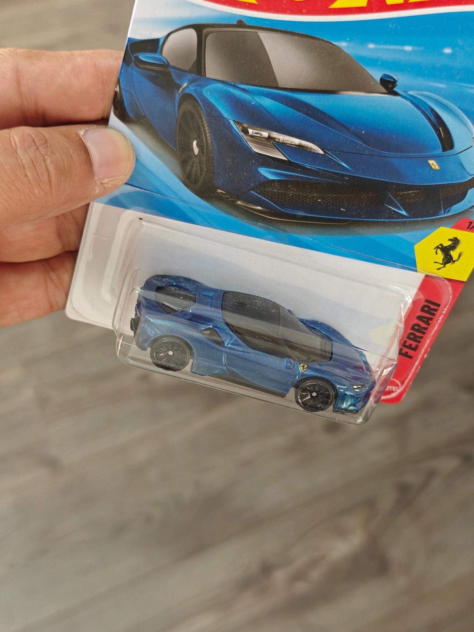 Hot Wheels Ferrari SF90 Stradale - Blue (Imported) - Kinder Logs