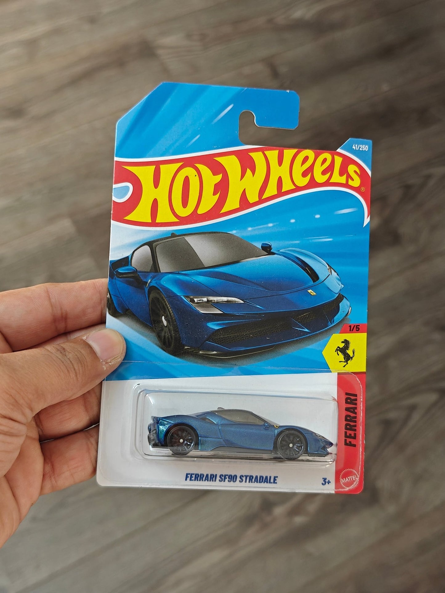 Hot Wheels Ferrari SF90 Stradale - Blue (Imported) - Kinder Logs