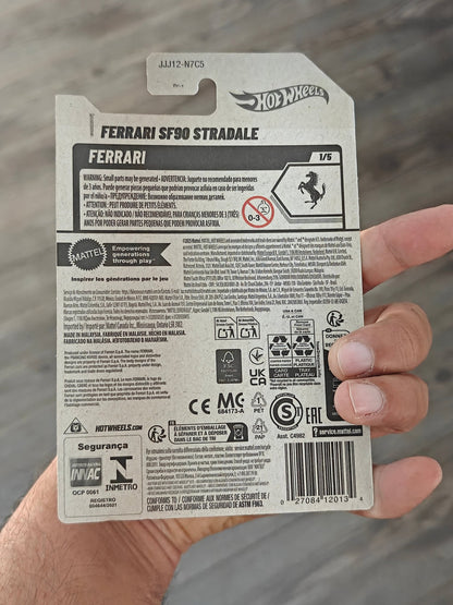 Hot Wheels Ferrari SF90 Stradale - Blue (Imported) - Kinder Logs